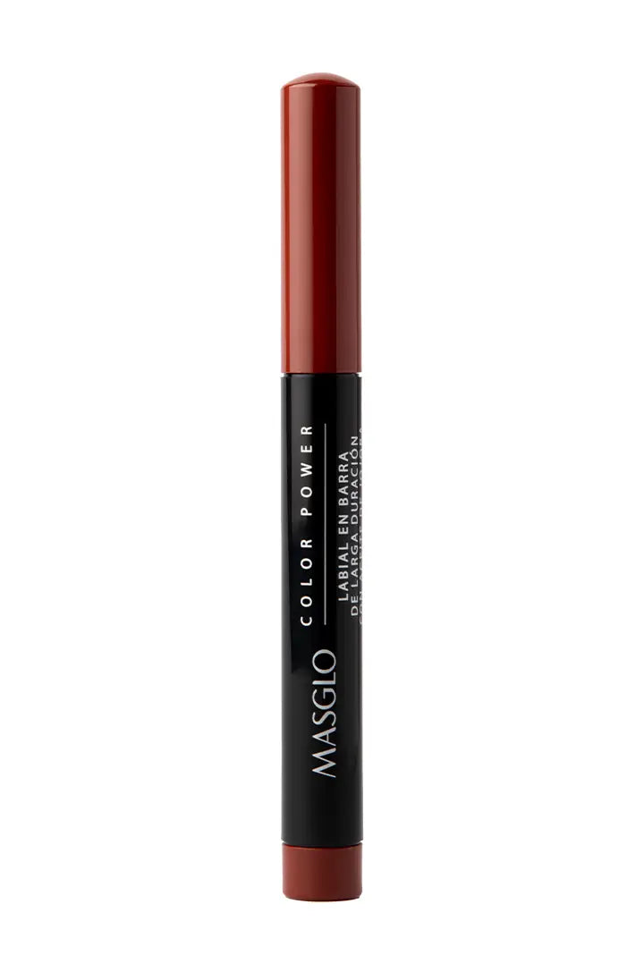 COLOR POWER - LABIAL DE LARGA DURACIÓN CON ACEITE DE JOJOBA MASGLO COSMETICS 1.4 GR - GAMA MARRÓN INTUITIVA