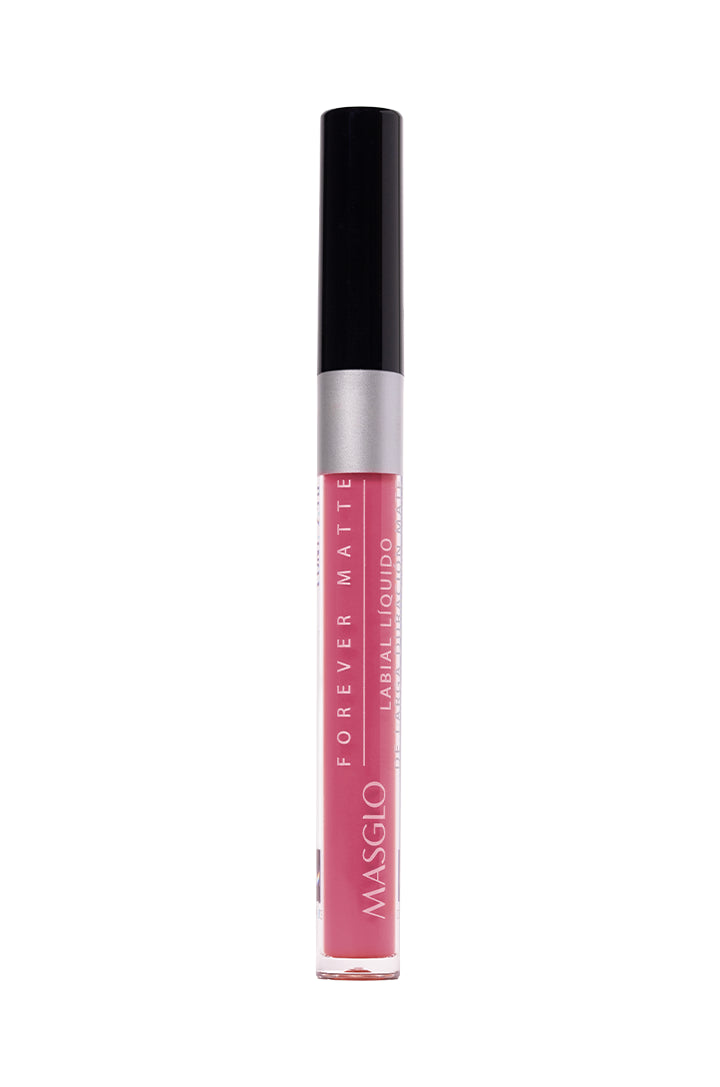 FOREVER MATTE - LABIAL LÍQUIDO DE LARGA DURACIÓN MATE MASGLO COSMETICS 2.5 GR - GAMA ROSA CONFIABLE