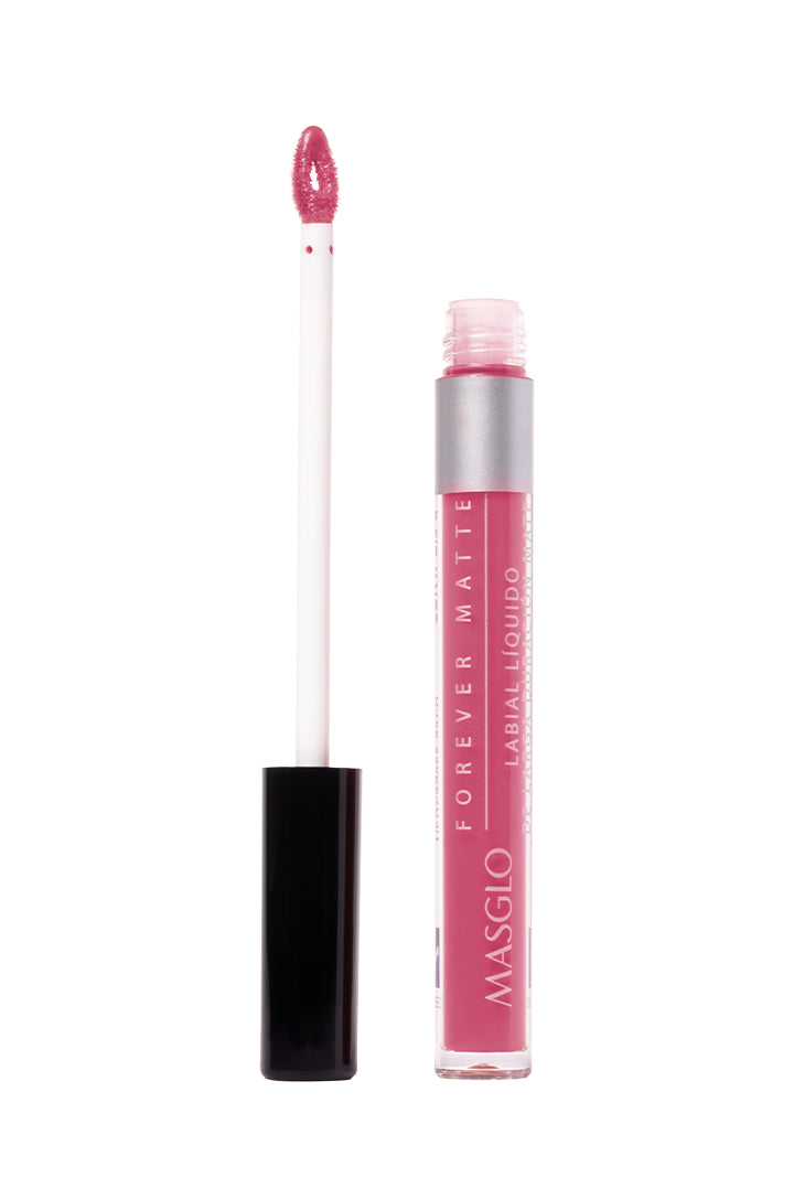 FOREVER MATTE - LABIAL LÍQUIDO DE LARGA DURACIÓN MATE MASGLO COSMETICS 2.5 GR - GAMA ROSA CONFIABLE