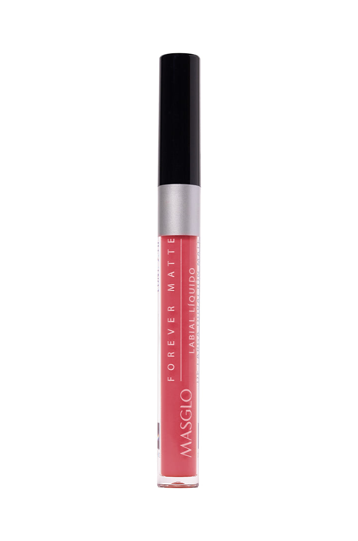 FOREVER MATTE - LABIAL LÍQUIDO DE LARGA DURACIÓN MATE MASGLO COSMETICS 2.5 GR - GAMA ROSA RAZONABLE