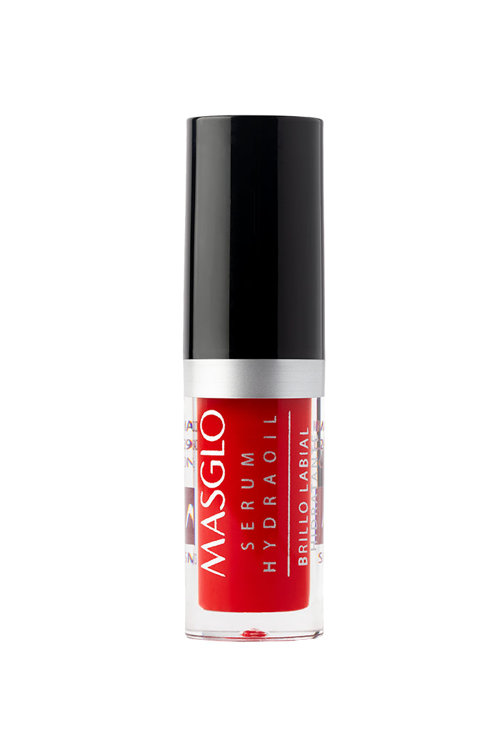 SERUM HYDRAOIL - BRILLO LABIAL HIDRATANTE MASGLO COSMETICS 2 GR - GAMA ROJO FIESTA