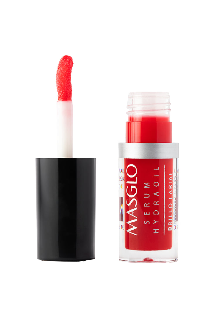 SERUM HYDRAOIL - BRILLO LABIAL HIDRATANTE MASGLO COSMETICS 2 GR - GAMA ROJO FIESTA