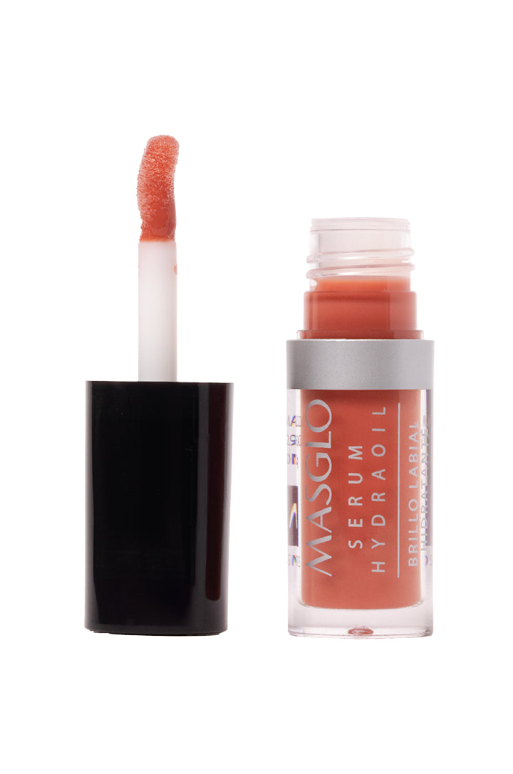 SERUM HYDRAOIL - BRILLO LABIAL HIDRATANTE MASGLO COSMETICS 2 GR - GAMA NUDE GUAPA