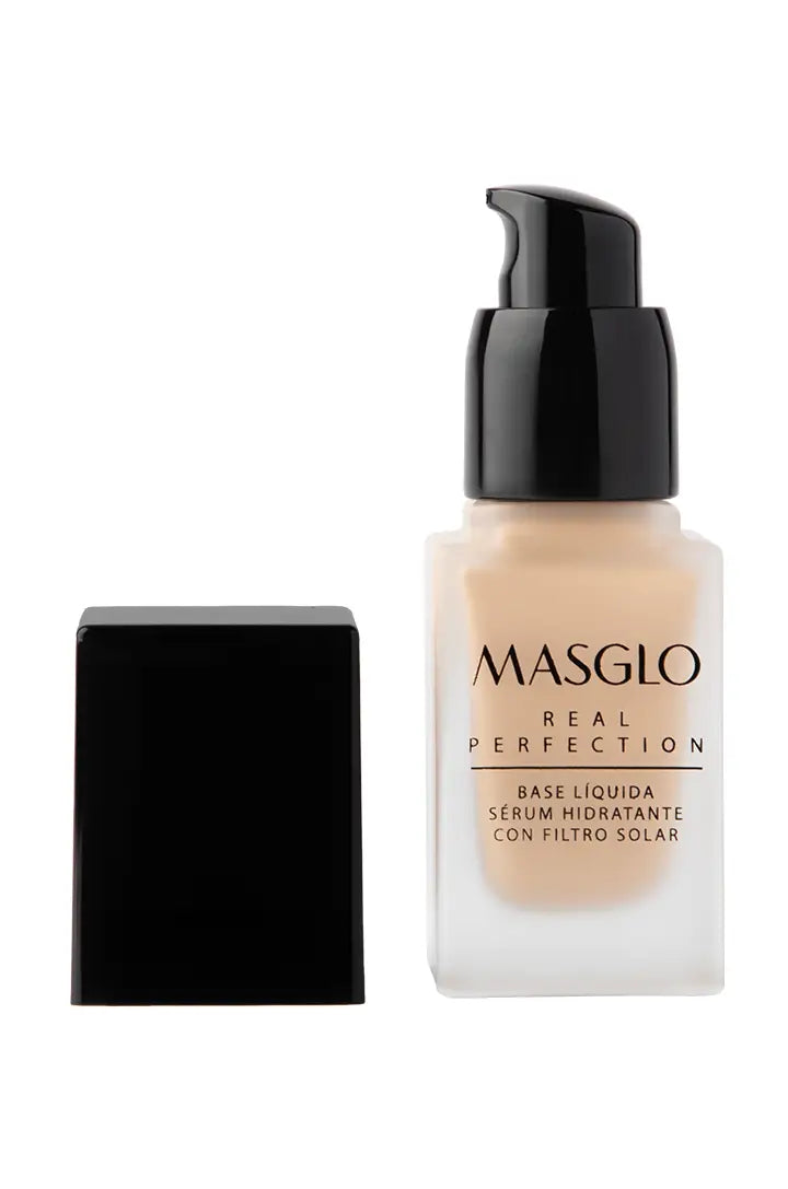 REAL PERFECTION - BASE LIQUIDA SERUM HIDRATANTE CON FILTRO SOLAR MASGLO COSMETICS 20 GR - GAMA CLARO 2