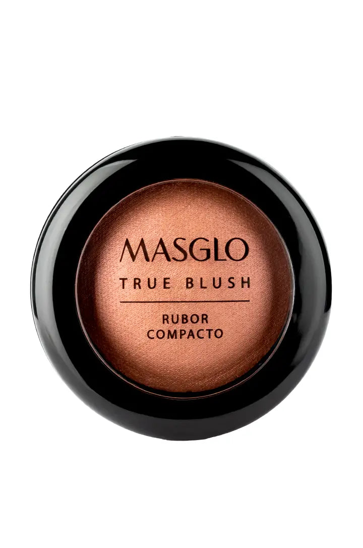 TRUE BLUSH - RUBOR COMPACTO MASGLO COSMETICS 1.8 GR - GAMA ROSA ATREVIDA ILUMINADOR