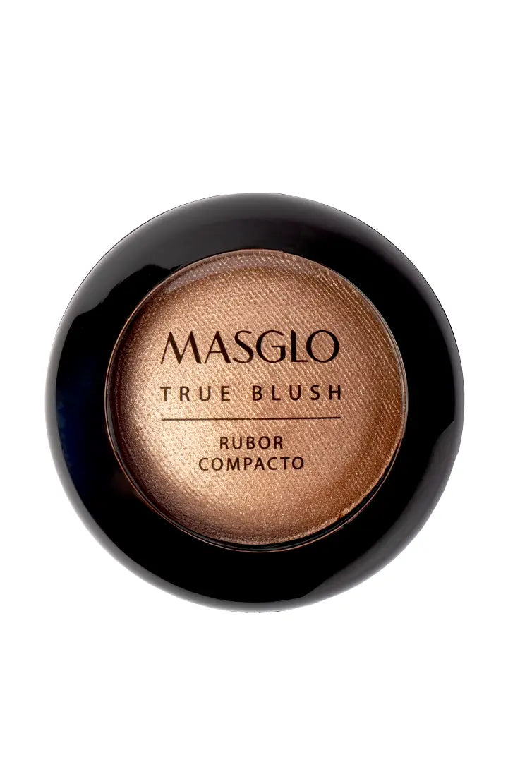 TRUE BLUSH - RUBOR COMPACTO MASGLO COSMETICS 1.8 GR - GAMA DORADO REGIA ILUMINADOR