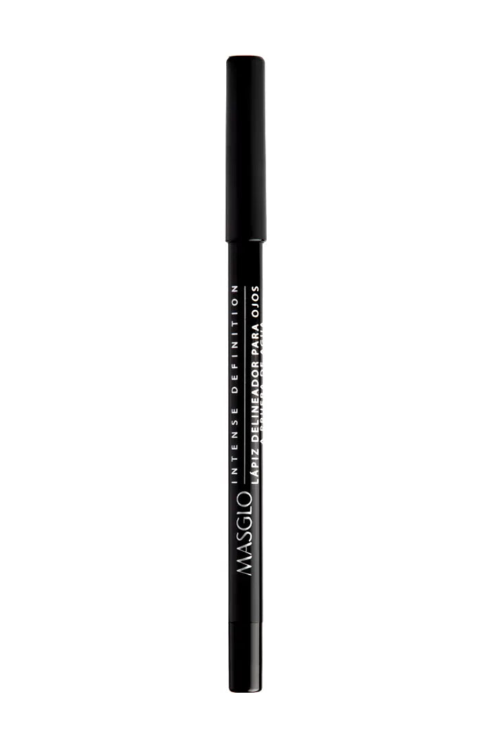 INTENSE DEFINITION - LÁPIZ DELINEADOR DE OJOS PARA OJOS A PRUEBA DE AGUA MASGLO COSMETICS 1.2 GR - GAMA NEGRO