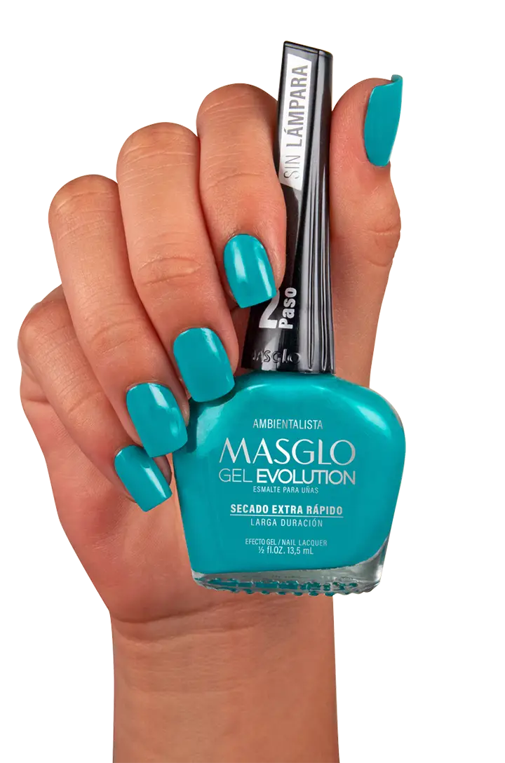 AMBIENTALISTA - ESMALTE GEL EVOLUTION EFECTO GEL MASGLO 13,5 ML CREMOSO - GAMA AZUL