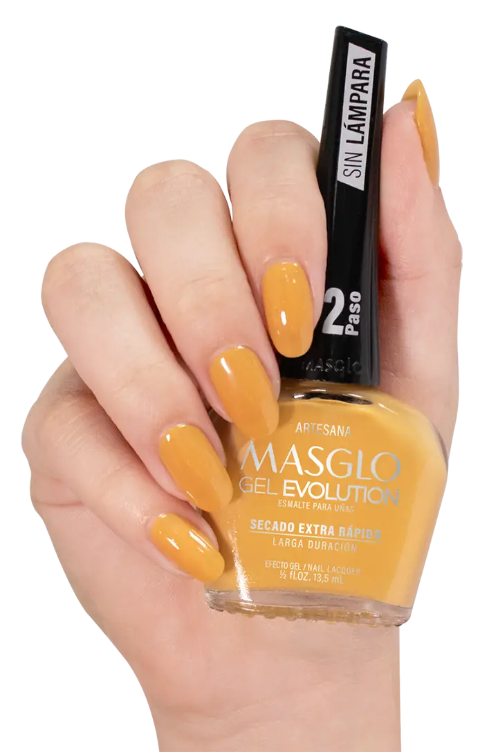 ARTESANA - ESMALTE GEL EVOLUTION EFECTO GEL  MASGLO 13,5 ML CREMOSO - GAMA AMARILLO