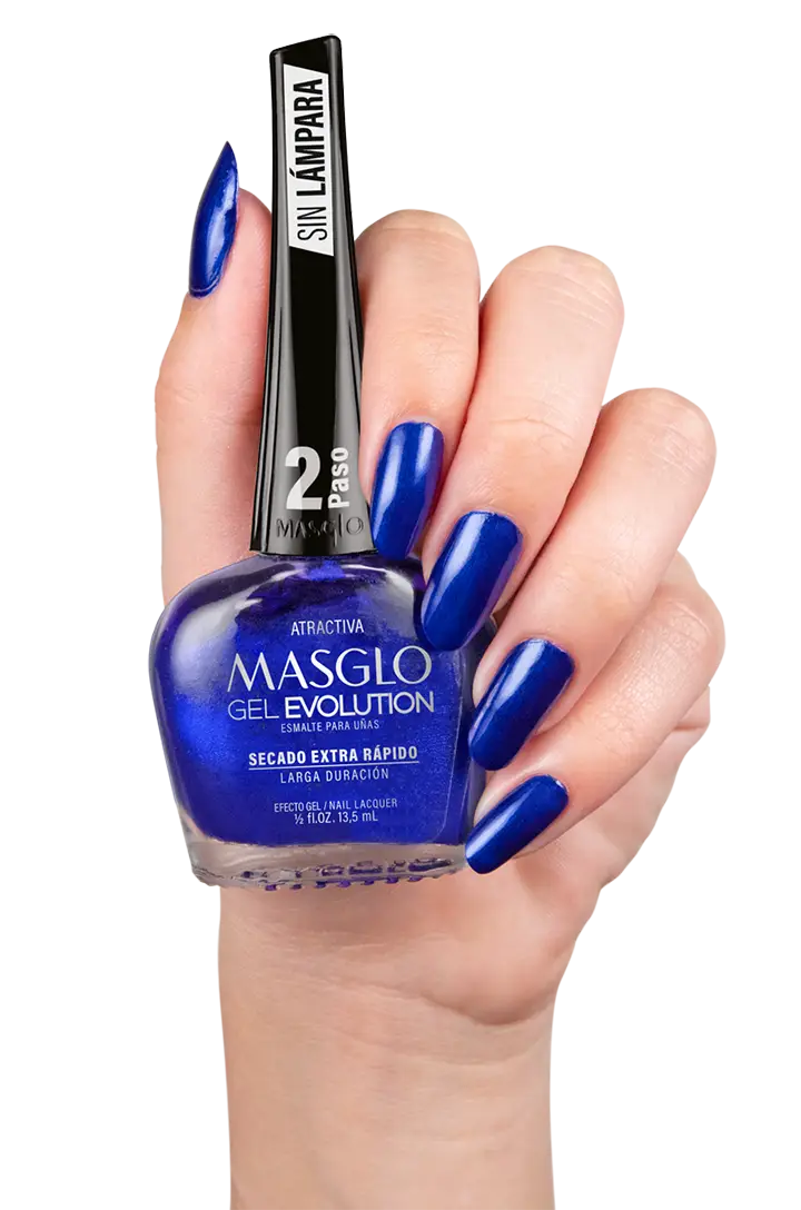 ATRACTIVA - ESMALTE GEL EVOLUTION EFECTO GEL MASGLO 13,5 ML PERLADO - GAMA AZUL