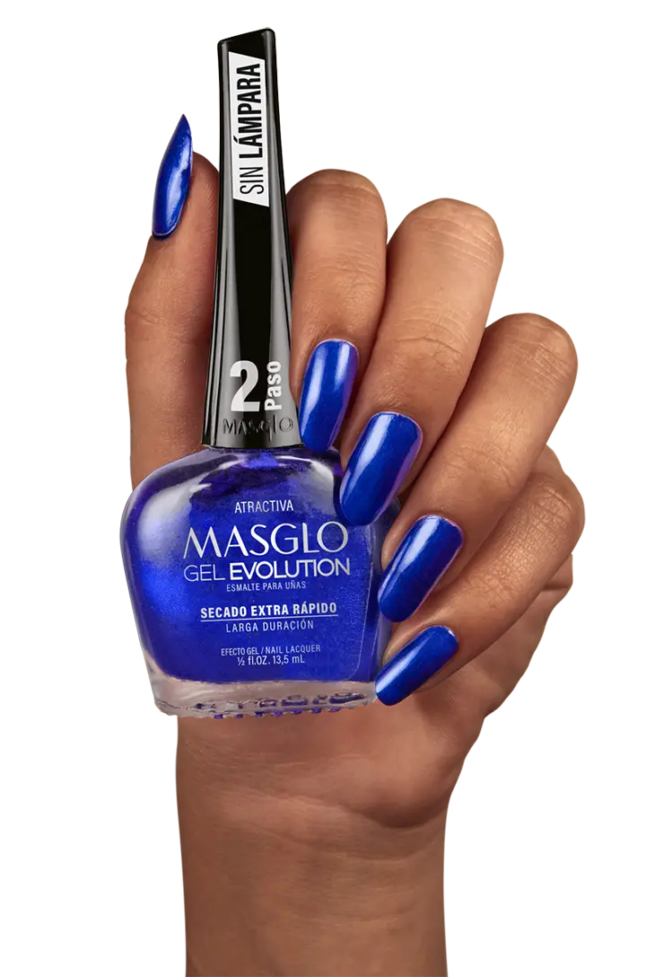 ATRACTIVA - ESMALTE GEL EVOLUTION EFECTO GEL MASGLO 13,5 ML PERLADO - GAMA AZUL