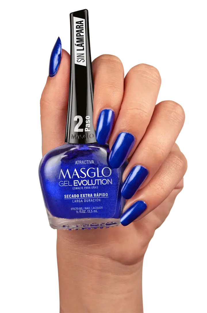 ATRACTIVA - ESMALTE GEL EVOLUTION EFECTO GEL MASGLO 13,5 ML PERLADO - GAMA AZUL