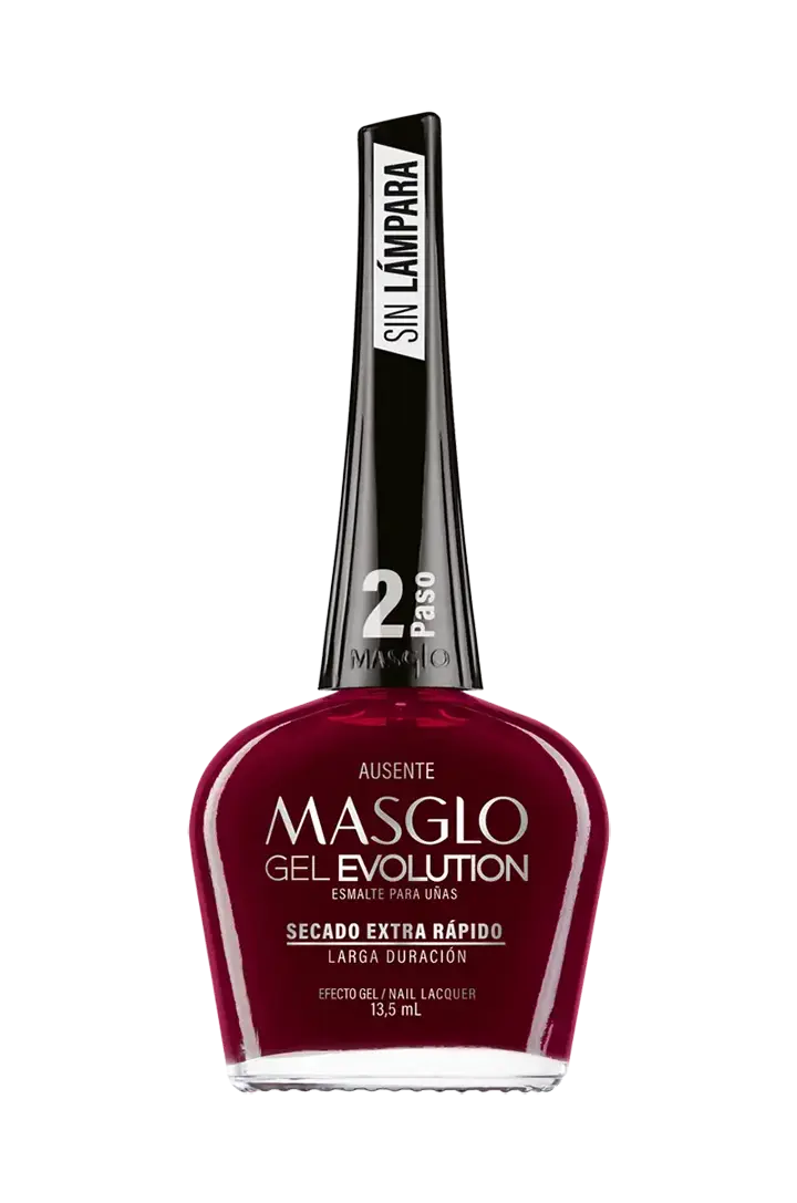 AUSENTE - ESMALTE GEL EVOLUTION EFECTO GEL MASGLO 13,5 ML CREMOSO - GAMA ROJO