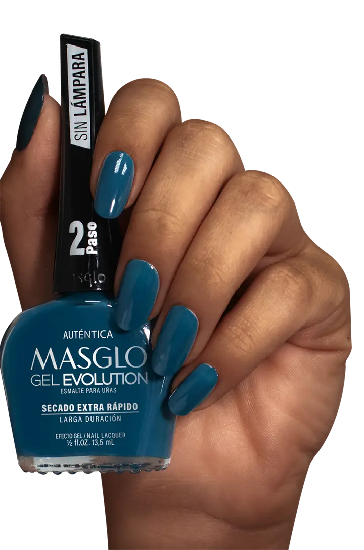 AUTÉNTICA - ESMALTE GEL EVOLUTION EFECTO GEL  MASGLO 13,5 ML CREMOSO - GAMA AZUL