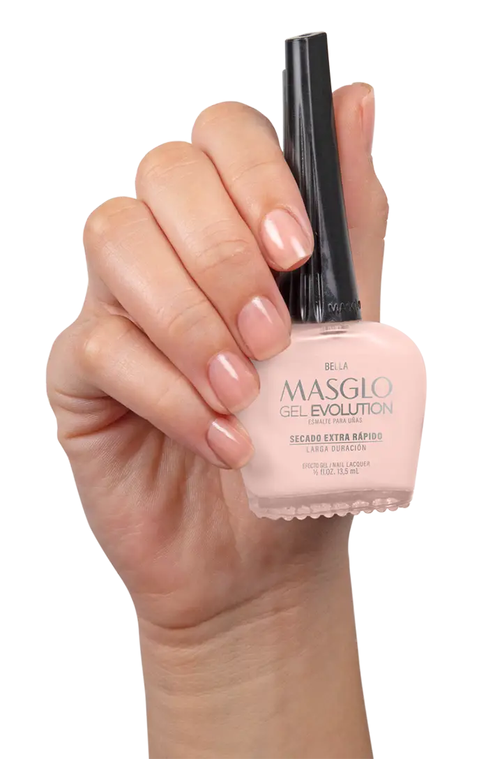 BELLA - ESMALTE GEL EVOLUTION EFECTO GEL MASGLO 13,5 ML TRASLUCIDO - GAMA ROSADO