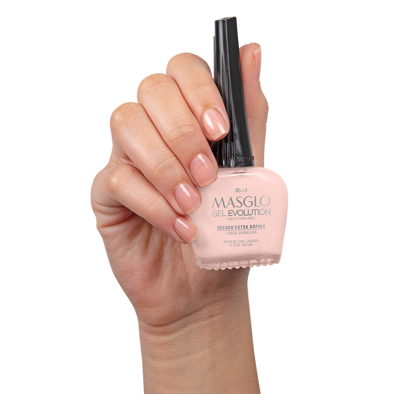BELLA - ESMALTE GEL EVOLUTION EFECTO GEL MASGLO 13,5 ML TRASLUCIDO - GAMA ROSADO