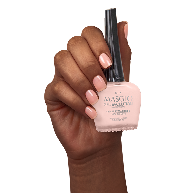 BELLA - ESMALTE GEL EVOLUTION EFECTO GEL MASGLO 13,5 ML TRASLUCIDO - GAMA ROSADO