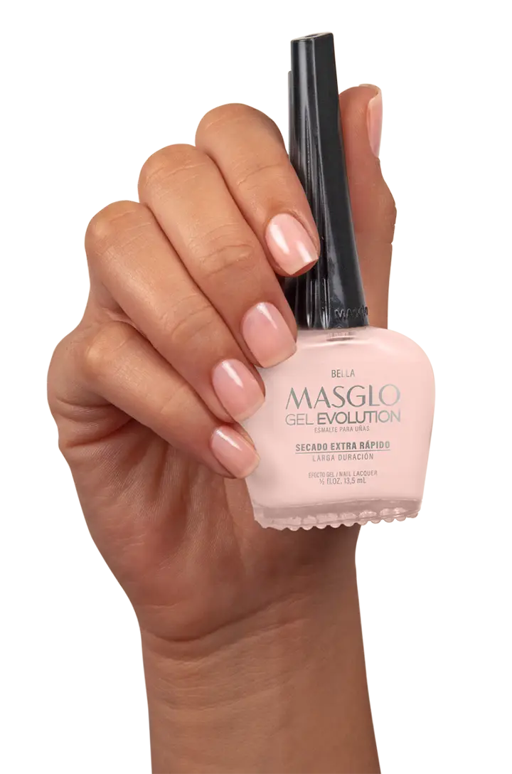 BELLA - ESMALTE GEL EVOLUTION EFECTO GEL MASGLO 13,5 ML TRASLUCIDO - GAMA ROSADO