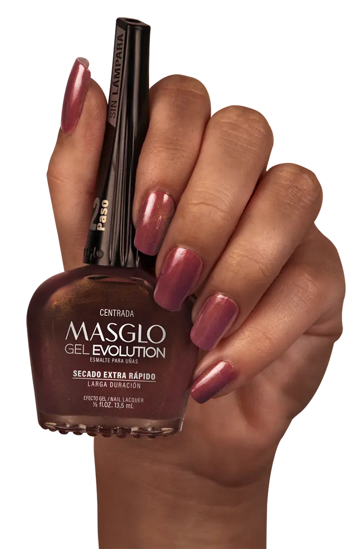 CENTRADA - ESMALTE GEL EVOLUTION EFECTO GEL MASGLO 13,5 ML PERLADO - GAMA ROJO