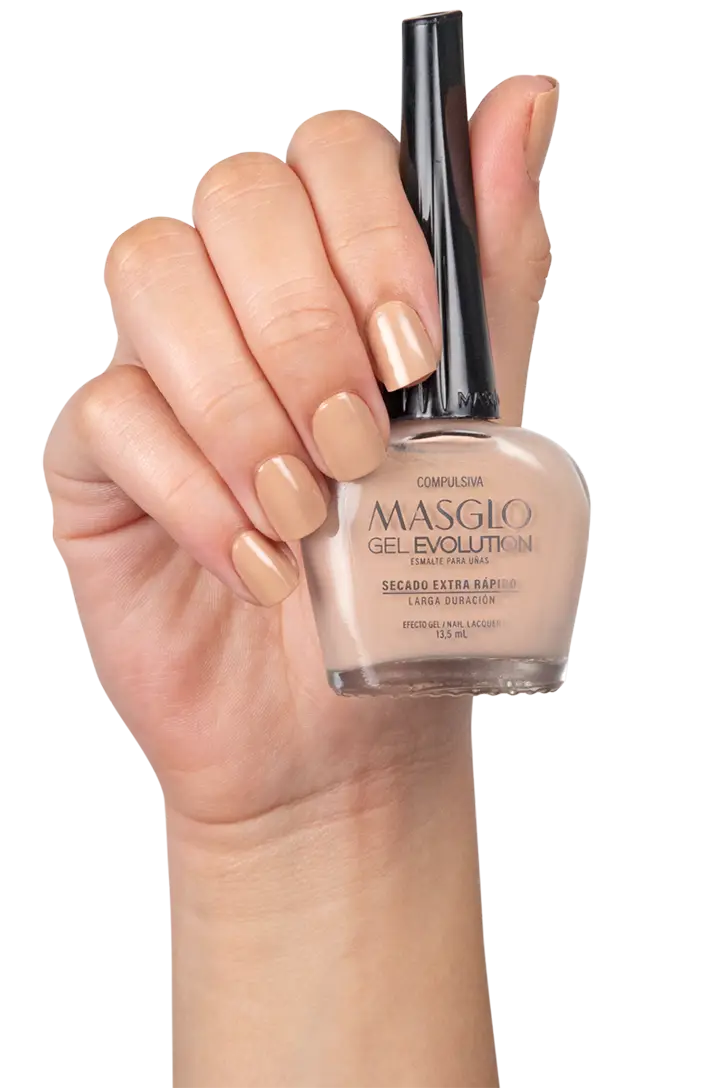 COMPULSIVA - ESMALTE GEL EVOLUTION EFECTO GEL MASGLO 13,5 ML CREMOSO - GAMA MARRÓN