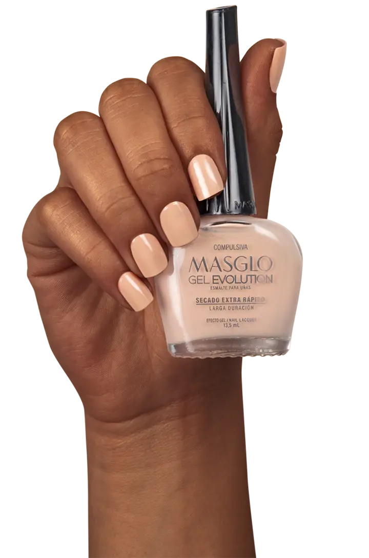 COMPULSIVA - ESMALTE GEL EVOLUTION EFECTO GEL MASGLO 13,5 ML CREMOSO - GAMA MARRÓN