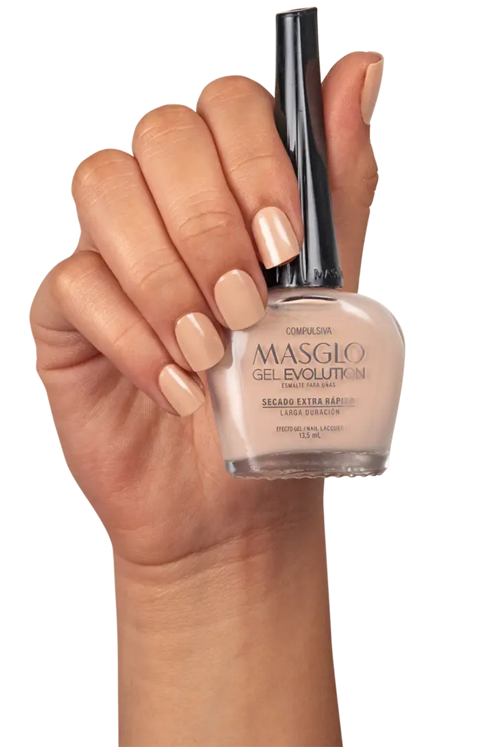 COMPULSIVA - ESMALTE GEL EVOLUTION EFECTO GEL MASGLO 13,5 ML CREMOSO - GAMA MARRÓN