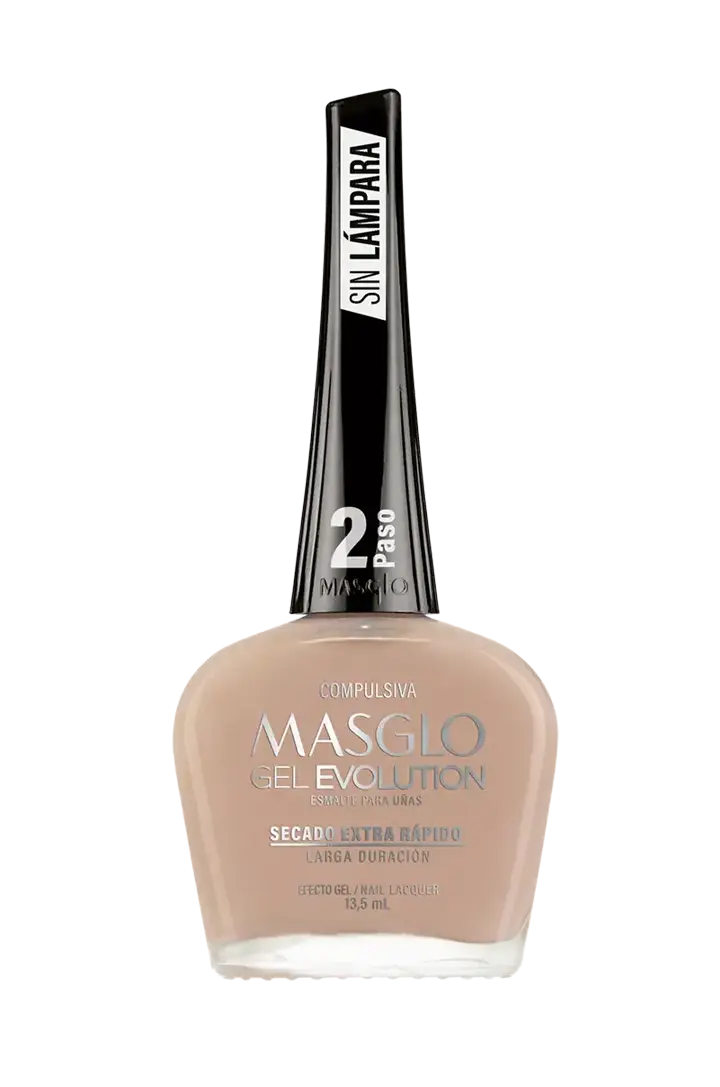 COMPULSIVA - ESMALTE GEL EVOLUTION EFECTO GEL MASGLO 13,5 ML CREMOSO - GAMA MARRÓN