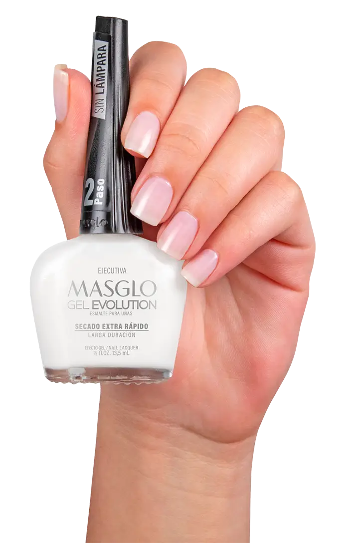 EJECUTIVA - ESMALTE GEL EVOLUTION EFECTO GEL MASGLO 13,5 ML TRASLUCIDO - GAMA  BLANCO