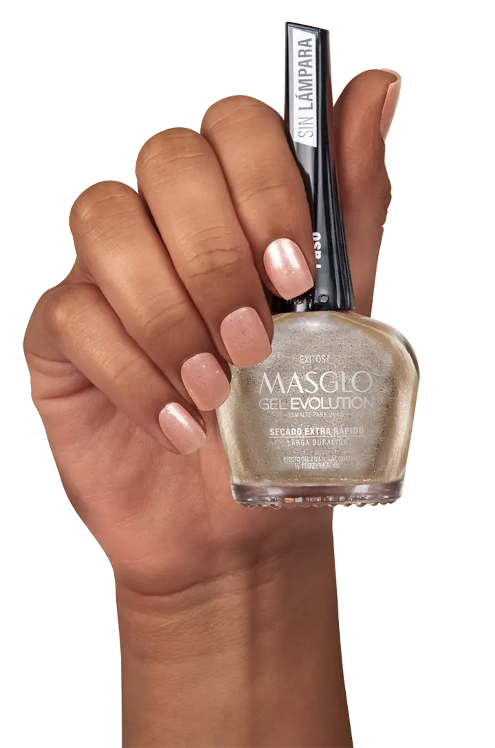 EXITOSA - ESMALTE GEL EVOLUTION EFECTO GEL MASGLO 13,5 ML PERLADO - GAMA MARRÓN