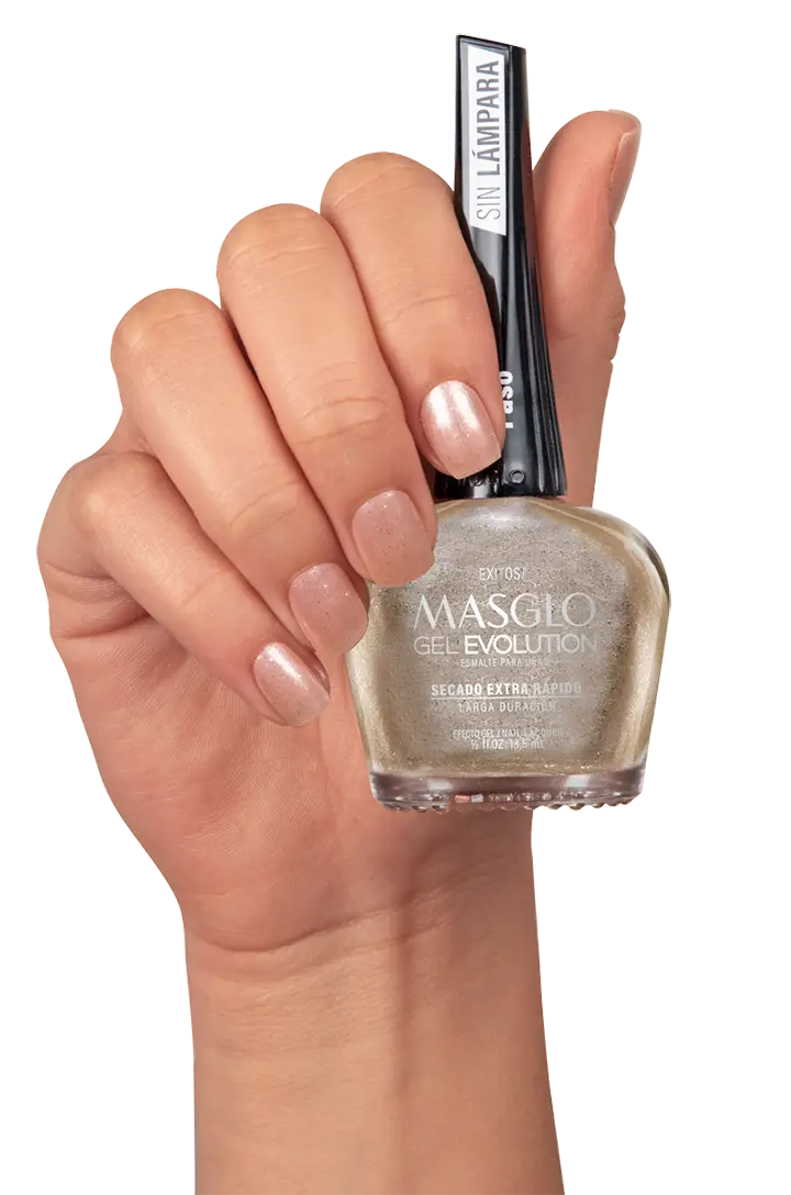 EXITOSA - ESMALTE GEL EVOLUTION EFECTO GEL MASGLO 13,5 ML PERLADO - GAMA MARRÓN