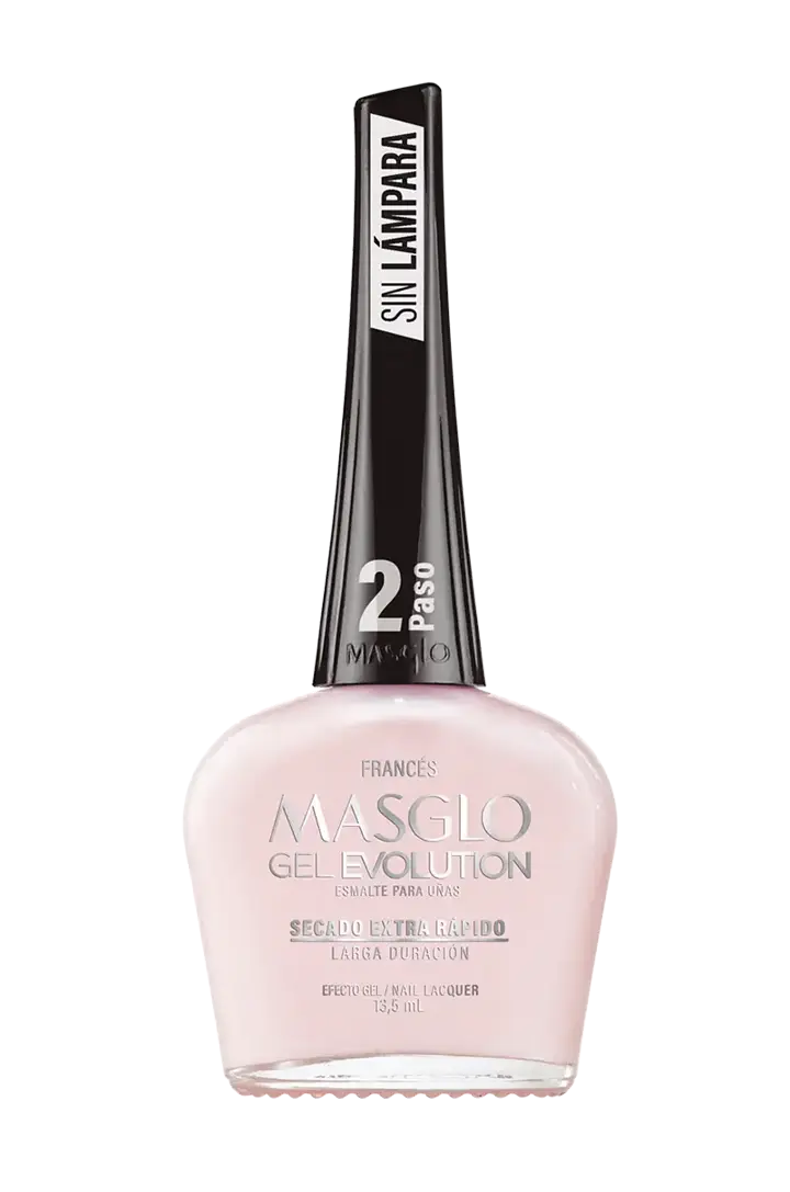 FRANCES - ESMALTE GEL EVOLUTION EFECTO GEL MASGLO 13,5 ML TRASLUCIDO - GAMA ROSADO