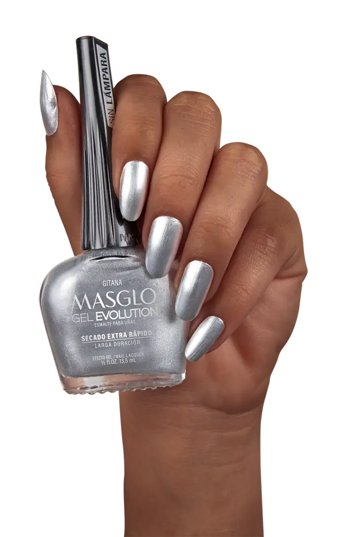 GITANA - ESMALTE GEL EVOLUTION EFECTO GEL MASGLO 13,5 ML METALIZADO - GAMA GRIS