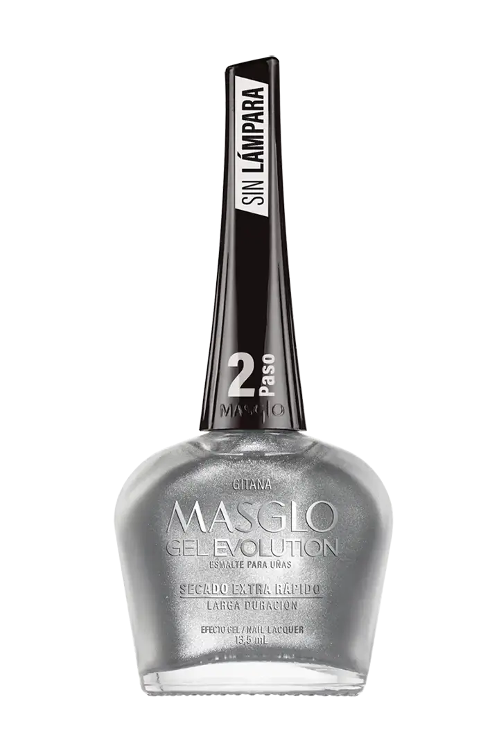 GITANA - ESMALTE GEL EVOLUTION EFECTO GEL MASGLO 13,5 ML METALIZADO - GAMA GRIS