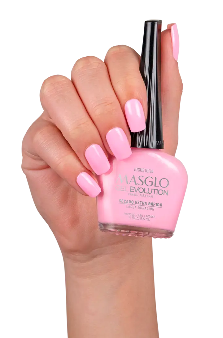 JUGUETONA - ESMALTE GEL EVOLUTION EFECTO GEL MASGLO 13,5 ML CREMOSO - GAMA ROSADO