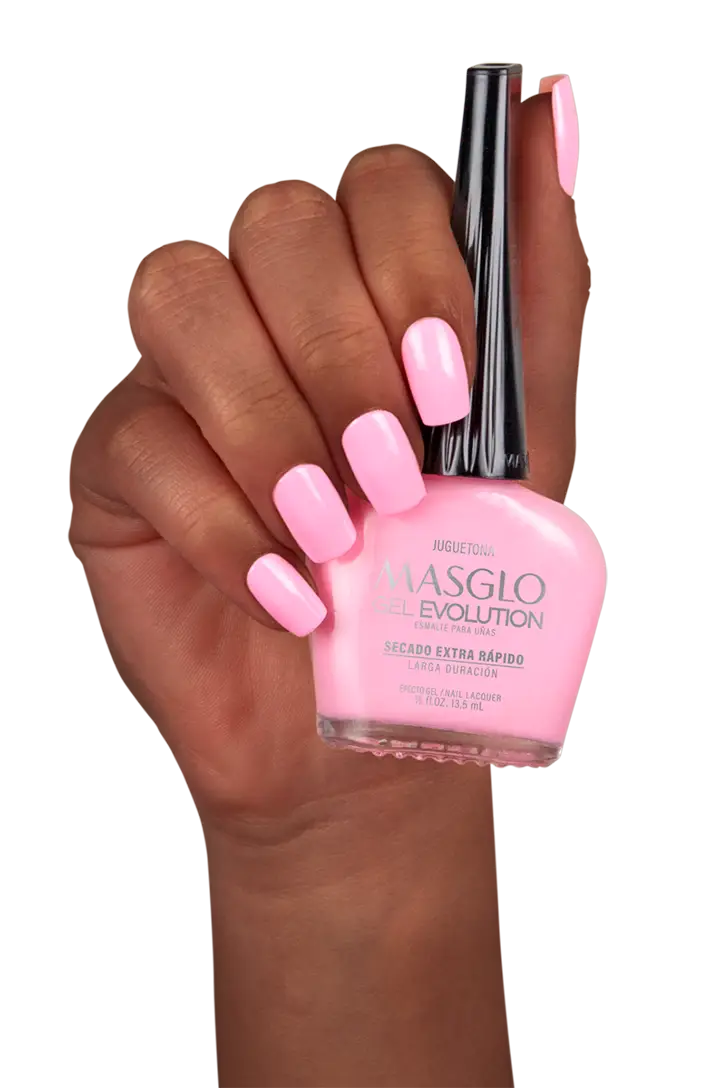 JUGUETONA - ESMALTE GEL EVOLUTION EFECTO GEL MASGLO 13,5 ML CREMOSO - GAMA ROSADO