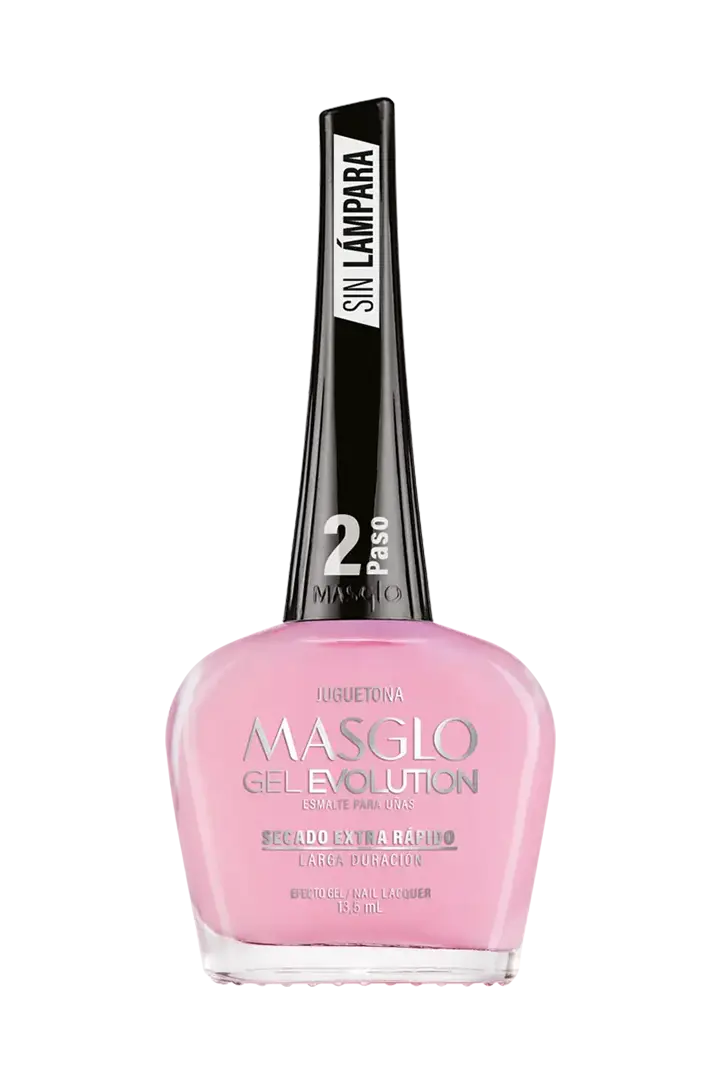 JUGUETONA - ESMALTE GEL EVOLUTION EFECTO GEL MASGLO 13,5 ML CREMOSO - GAMA ROSADO