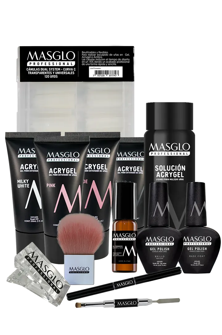 KIT PROFESSIONAL ACRYGEL MASGLO