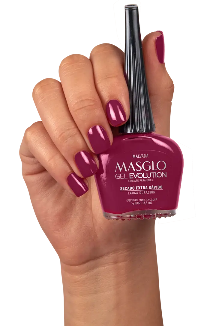 MALVADA - ESMALTE GEL EVOLUTION EFECTO GEL MASGLO 13,5 ML CREMOSO - GAMA ROJO