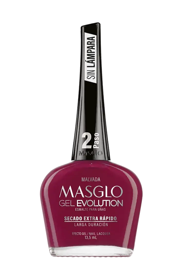 MALVADA - ESMALTE GEL EVOLUTION EFECTO GEL MASGLO 13,5 ML CREMOSO - GAMA ROJO