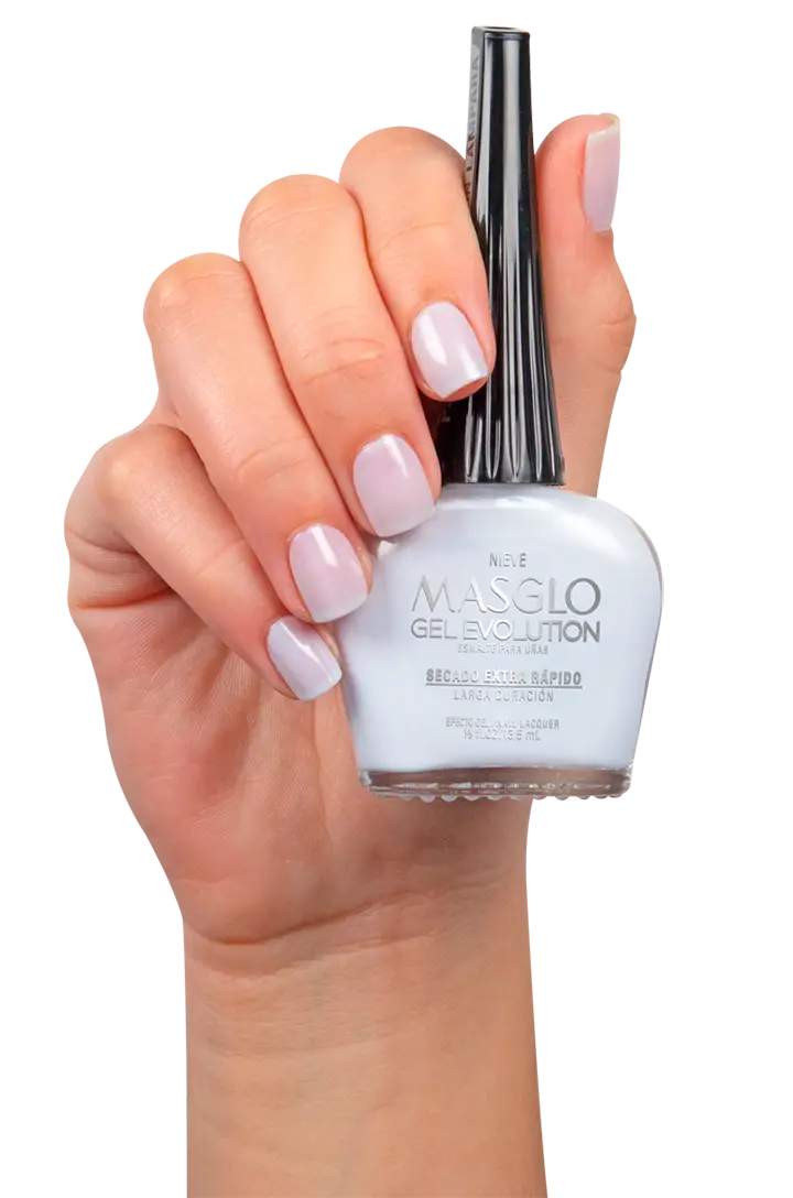 NIEVE - ESMALTE GEL EVOLUTION EFECTO GEL MASGLO 13,5 ML TRASLUCIDO - GAMA BLANCO