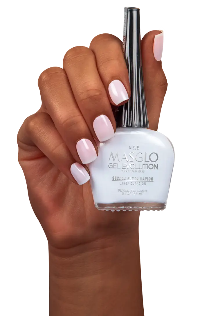 NIEVE - ESMALTE GEL EVOLUTION EFECTO GEL MASGLO 13,5 ML TRASLUCIDO - GAMA BLANCO