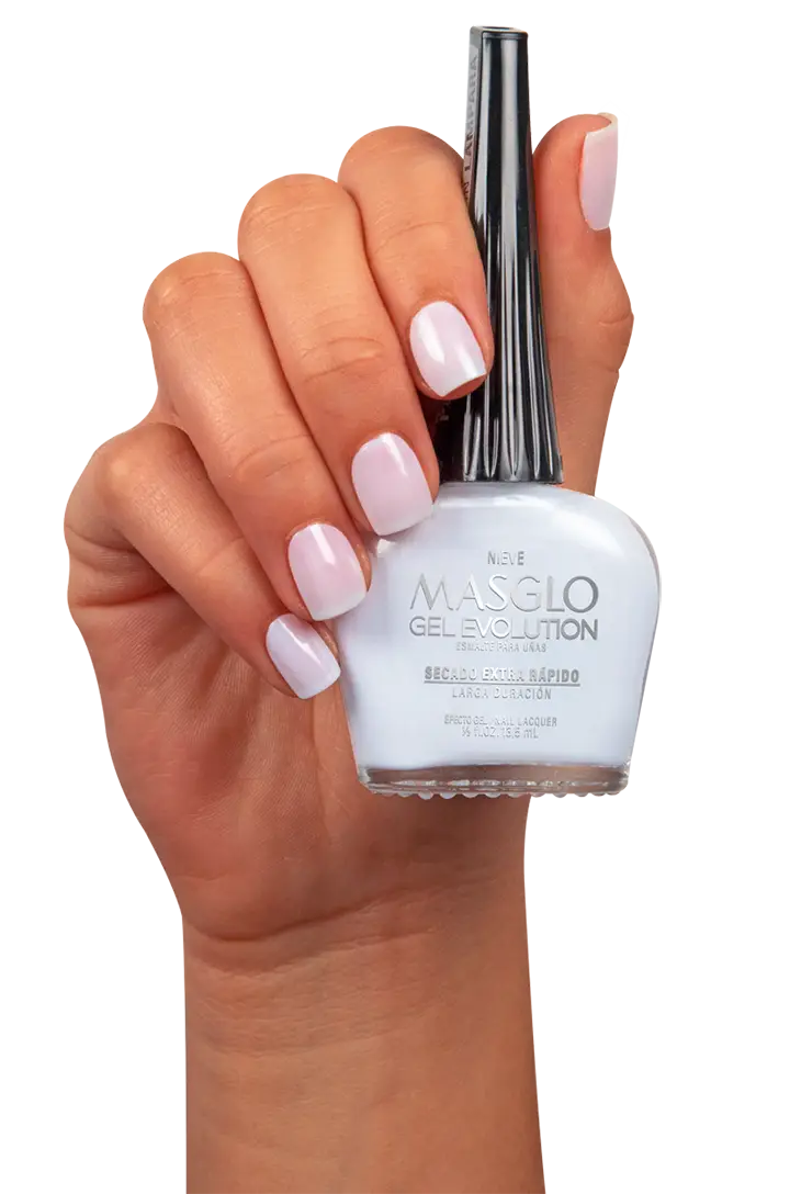 NIEVE - ESMALTE GEL EVOLUTION EFECTO GEL MASGLO 13,5 ML TRASLUCIDO - GAMA BLANCO