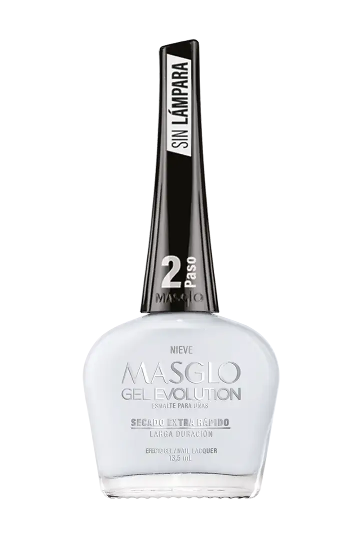 NIEVE - ESMALTE GEL EVOLUTION EFECTO GEL MASGLO 13,5 ML TRASLUCIDO - GAMA BLANCO