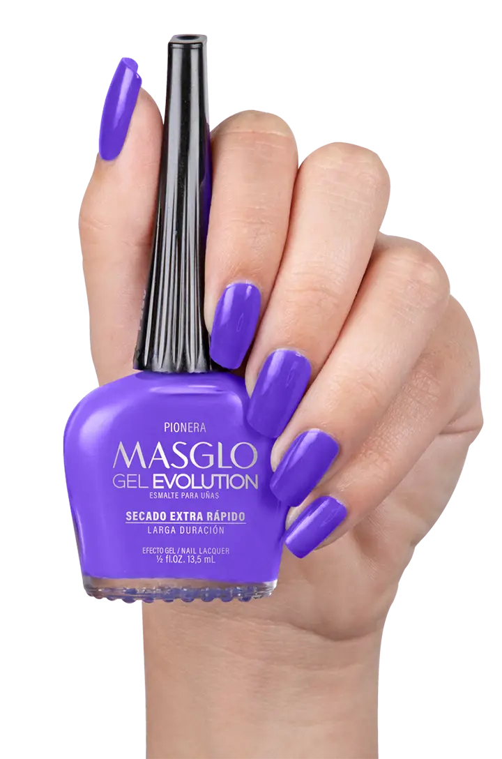 PIONERA - ESMALTE GEL EVOLUTION EFECTO GEL MASGLO 13,5 ML CREMOSO - GAMA MORADO