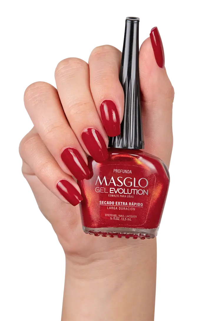 PROFUNDA - ESMALTE GEL EVOLUTION EFECTO GEL MASGLO 13,5 ML PERLADO - GAMA ROJO