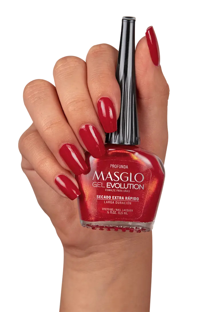 PROFUNDA - ESMALTE GEL EVOLUTION EFECTO GEL MASGLO 13,5 ML PERLADO - GAMA ROJO