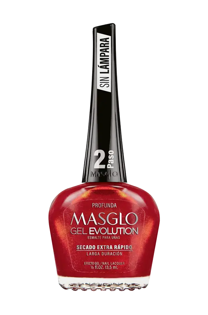 PROFUNDA - ESMALTE GEL EVOLUTION EFECTO GEL MASGLO 13,5 ML PERLADO - GAMA ROJO