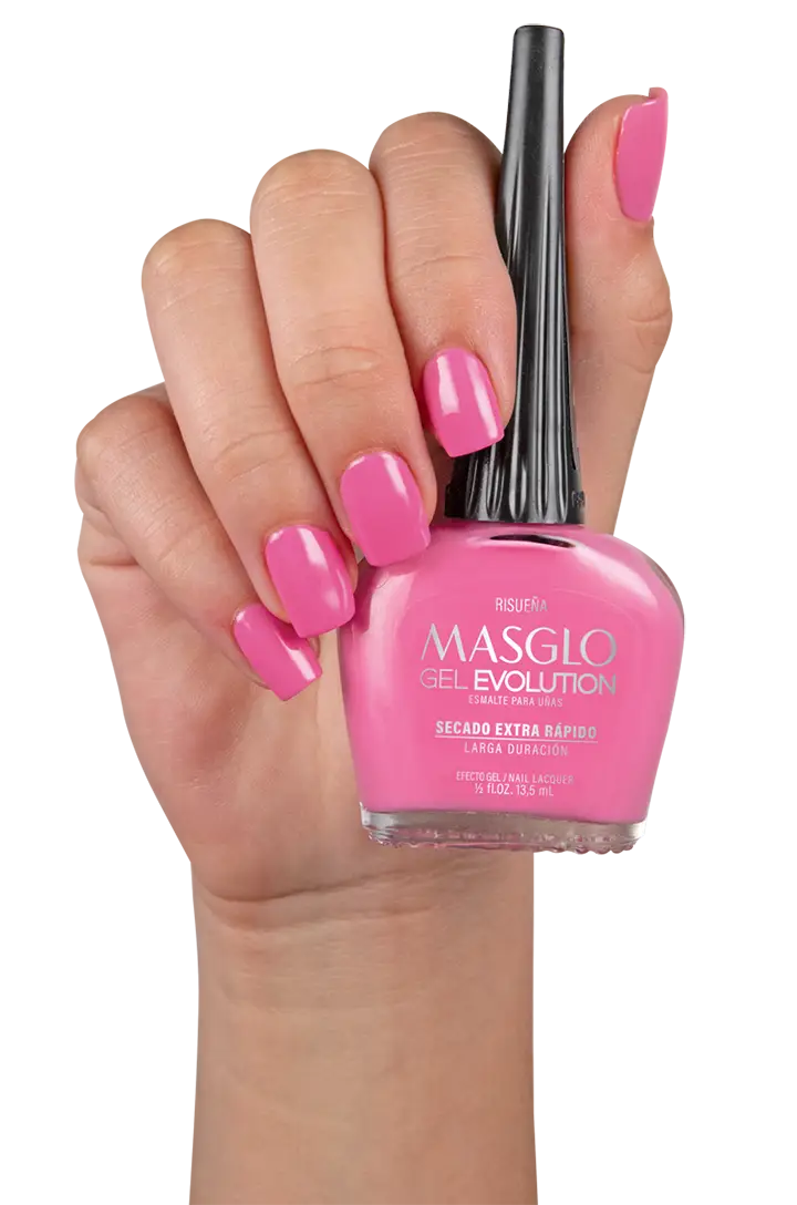 RISUEÑA - ESMALTE GEL EVOLUTION EFECTO GEL MASGLO 13,5 ML CREMOSO - GAMA ROSADO