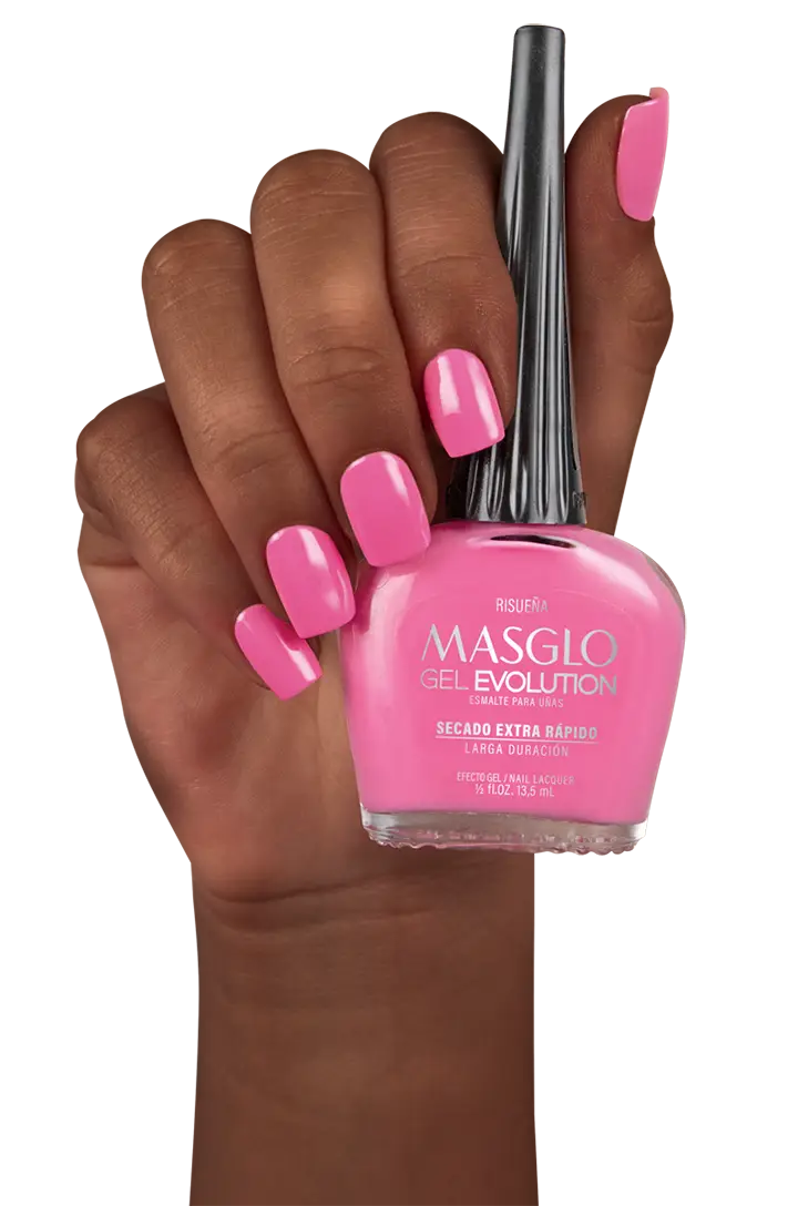 RISUEÑA - ESMALTE GEL EVOLUTION EFECTO GEL MASGLO 13,5 ML CREMOSO - GAMA ROSADO