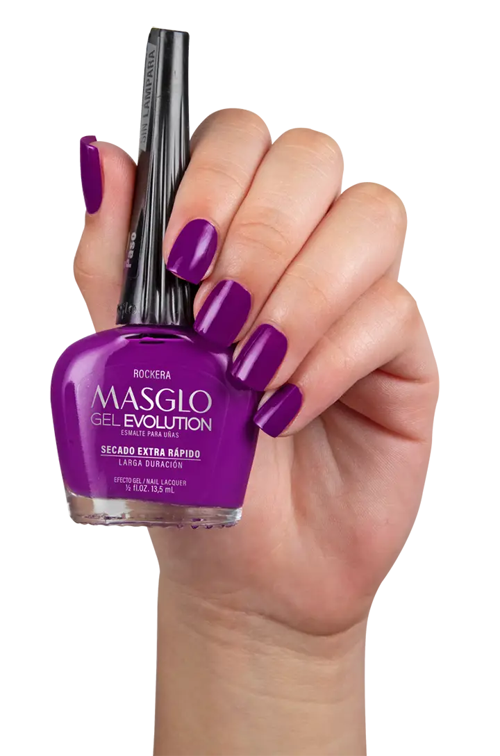 ROCKERA - ESMALTE GEL EVOLUTION EFECTO GEL MASGLO 13,5 ML CREMOSO - GAMA MORADO